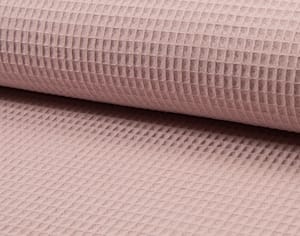 wafel stof dusty pink
